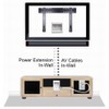 PowerBridge TWO-PRO-6 Dual Outlet TV Cord Hider for Wall Mounted