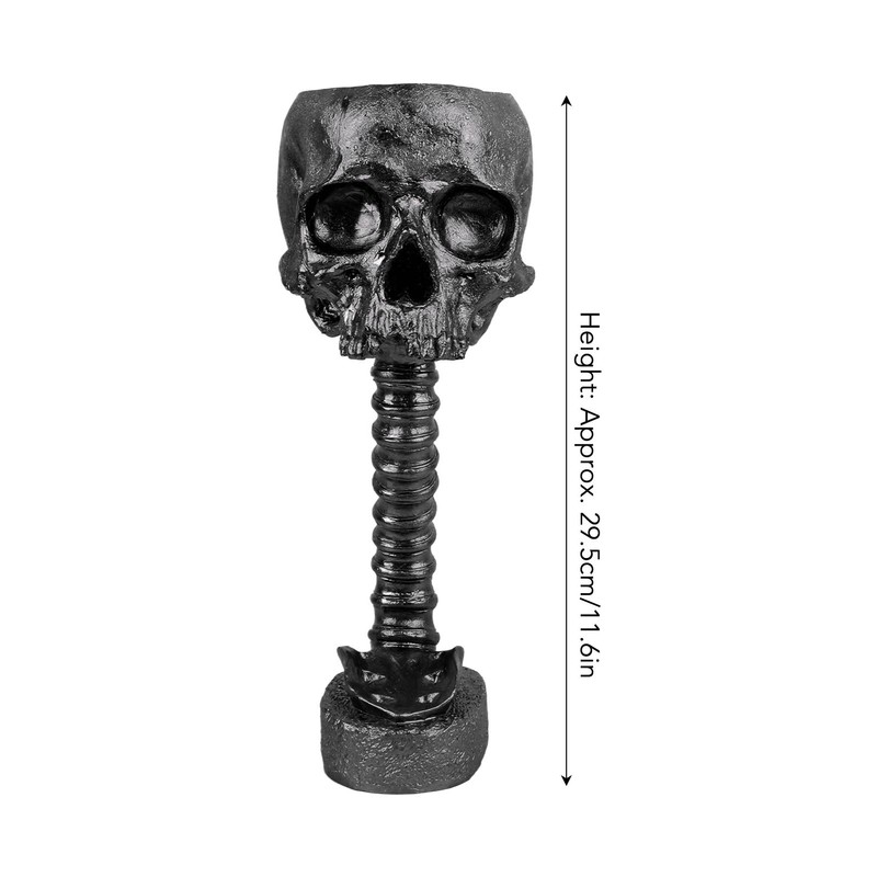 Skull Planter Spine Stand Set Innovative Exquisite Decorative Hand Painted
