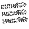 Set of 4pack OEM Silverado Plus Three High Country Emblems