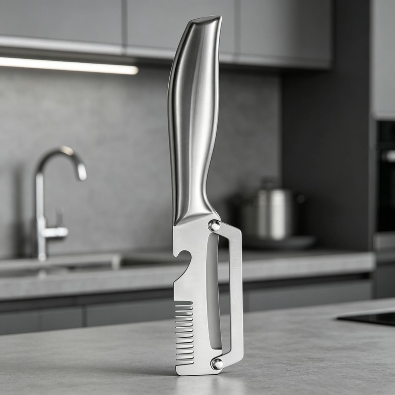 3-in-1 Stainless Steel Peeler for Kitchen Prep – Vegetable, Fruit
