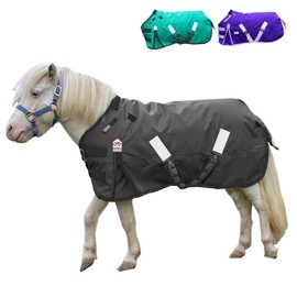 Derby Originals Nordic-Tough 1200D Heavyweight Mini Horse & Pony Turnout Blanket – Waterproof, Breathable, 300g Insulation, Triple-Layer Design with 210T Lining, Reflective Safety, 2-Year Warranty