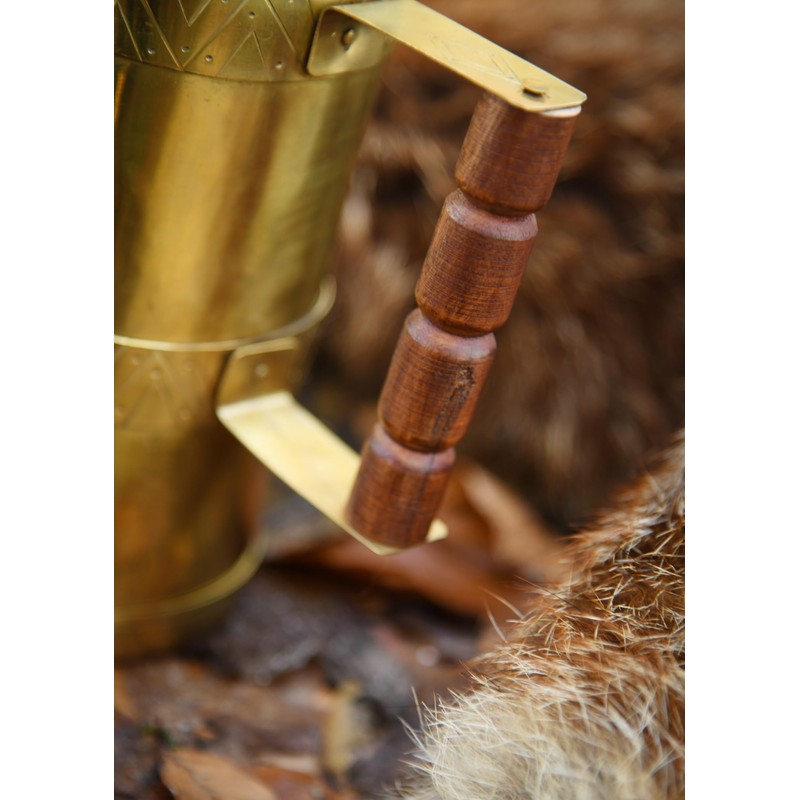 Brass Lantern with Horn Door