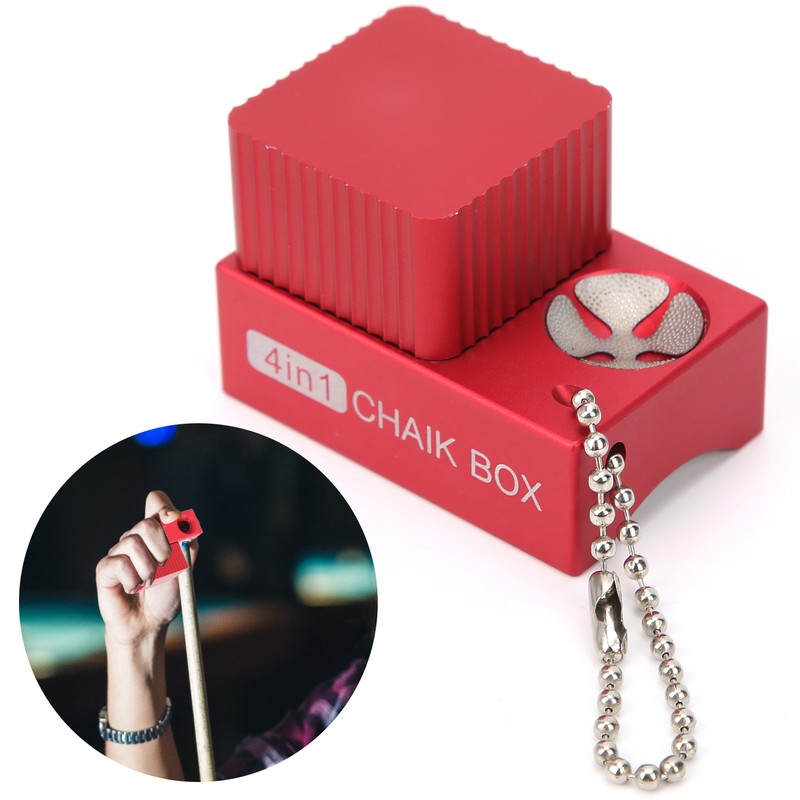 4 in 1 MultiFunction Cue Tip Tool Chalk Holder Pool