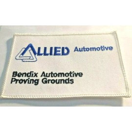 Allied Signal New Vtg Allied Bendix Automotive Embroidered Patch Proving Grounds Iron On