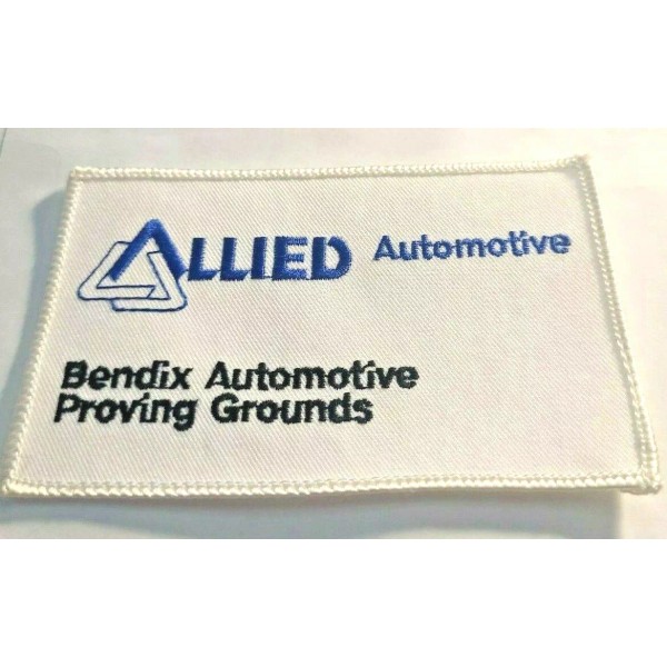 Allied Signal New Vtg Allied Bendix Automotive Embroidered Patch Proving