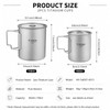 Ti artisan Titanium Pot Ultralight Titanium Cup Camping Cup Titanium