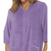 Ladies Undercover Zip Towelling Robe LN728 Lilac 14-16