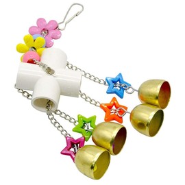MILISTEN 1 Set Parrot Chewing Toy Parrot Swing Bells Toy Parrot Bell Toy Parrot Diversion Bells Bird Toy Bird Bells Toys Bell Decor Hanging Parrot Toy Delicate Bells Pendant Bird Bite Toy