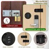 Keyless Cabinet Combination Lock, 3-Digit 4 Inch Password Combination Lock,
