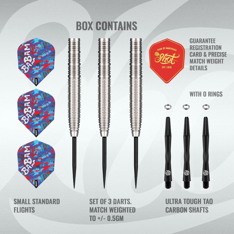 Shot! Pro Series Bradley Brooks Gen 2 Steel Tip Darts