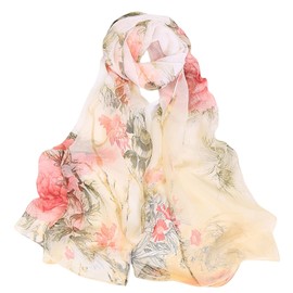 FAIRYGATE Schal Damen Beige Halstücher für Damen Schal Damen Chiffon Halstücher Damen Tuch Kopftuch Halstuch Schal Damen Schal Tücher Damen Stola A5021