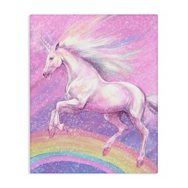 Stupell Industries Rainbow Unicorn Scene Canvas Wall Art by Ziwei Li