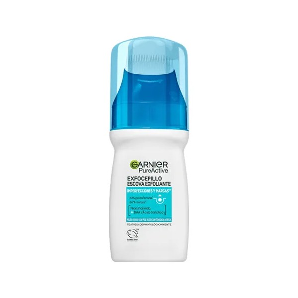 Gel Limpiador Exfoliante Garnier Pure Active con Cepillo 150ml |