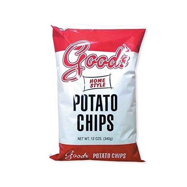 Good's Potato Chips (Home-Style "Red Bag", Two 12 Oz. Bags)