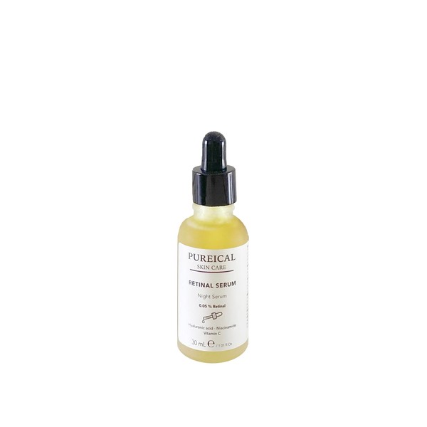 Pureical Retinal Serum, niacinamide, ethyl ascorbic acid, leke karşıtı,%0,05 retinal