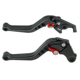 Zreneyfex CB300F Short Brake Clutch Levers Set, Replacement for Honda CB300FA CB400F CB400R CB500F CB500X CBR250R CBR300R CBR500R GROM MSX125 Monkey 125 18-19 (Black)