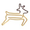 100pcs Shaped Paper Clips Deer Shape Metal Portable Office Clips