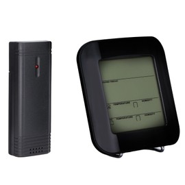 Electronic Digital Weather Clock, Humidity Temperature Sensor, Indoor Outdoor Weather Clock, LCD Screen for Office Greenhouse Patio Garage