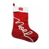 White December Home Red/White Fabric Noel Stocking Holder 17 Inches