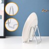 DIDUDIDU Plate Holder Easel Display Stand - 4.5 inch Silver