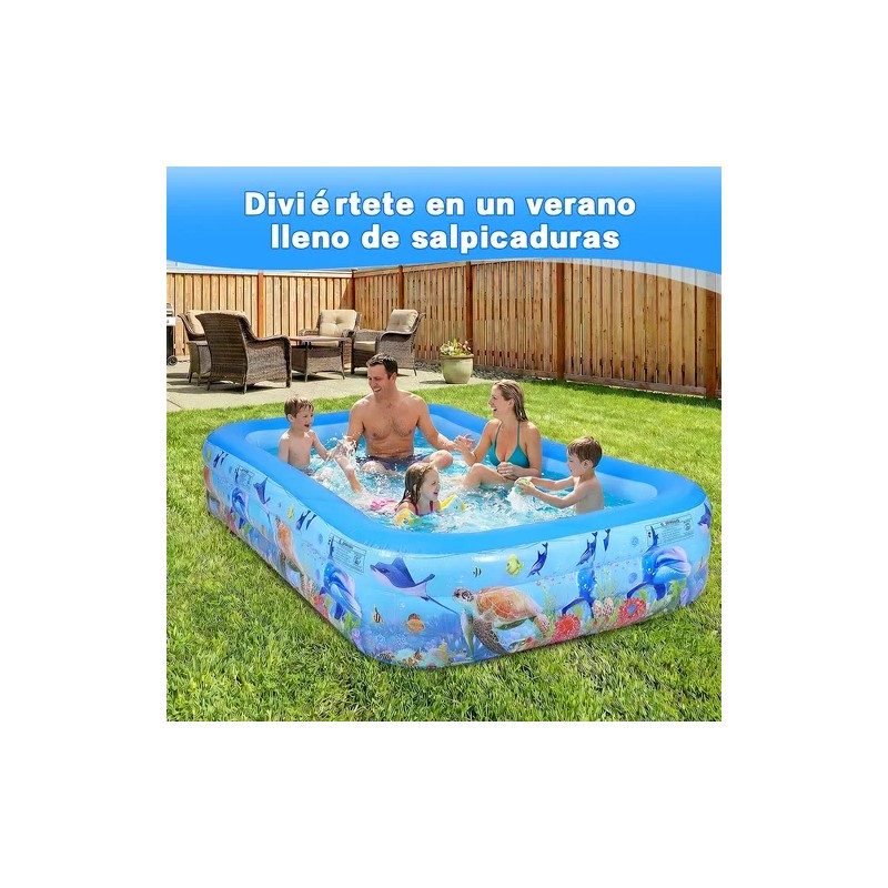 Alberca Inflable Grandes 305x183x56cm Piscinas Rectangular