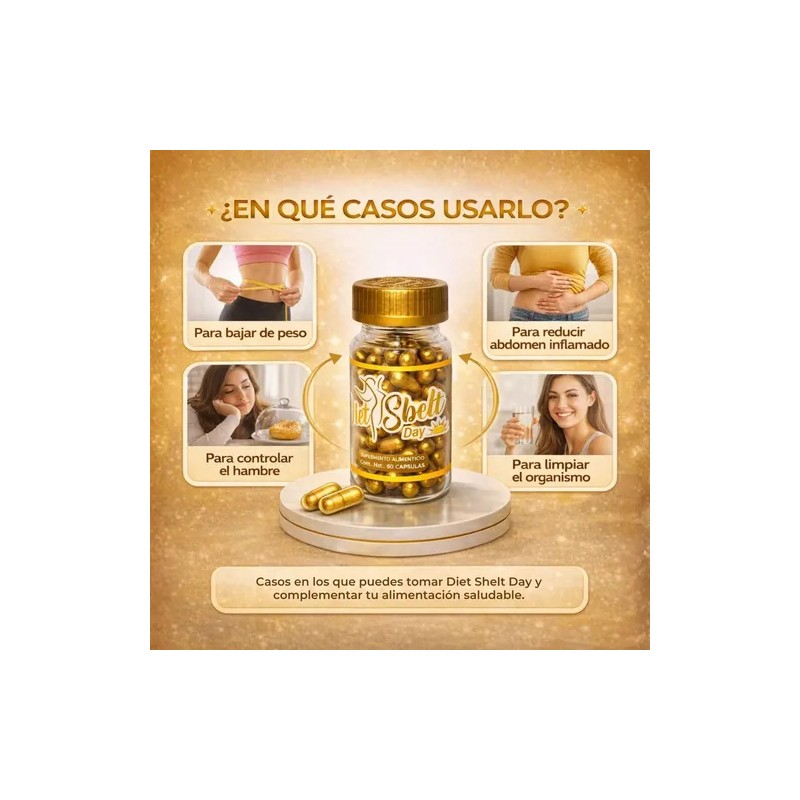 Diet Shelt Day Energía Y Apoyo Metabólico Natural 60 Caps