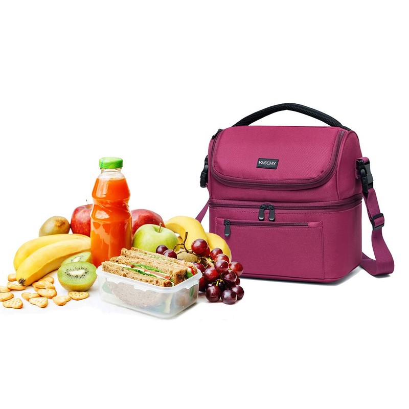 Lunch Bag, VASCHY Insulated Lunch Box Leak-proof Cooler Bag in