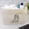 Large 'King Charles Spaniel' Canvas Organiser/Storage Bag (OR00008918)
