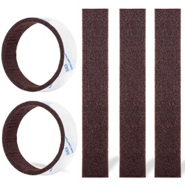 Felt Strips 10Pieces Pack 1x 6 Inches Self Adhesive Brown Furniture Felt Strips Anti Scratch Heavy Duty 5mm Thick Floor Protector for Rocking Chair for Hardwood Floor