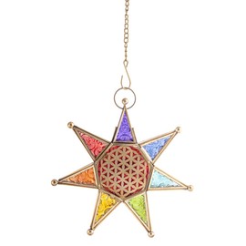 Berk L-01 Oriental Light Chakra Star with Chain Lantern for Tea Lights
