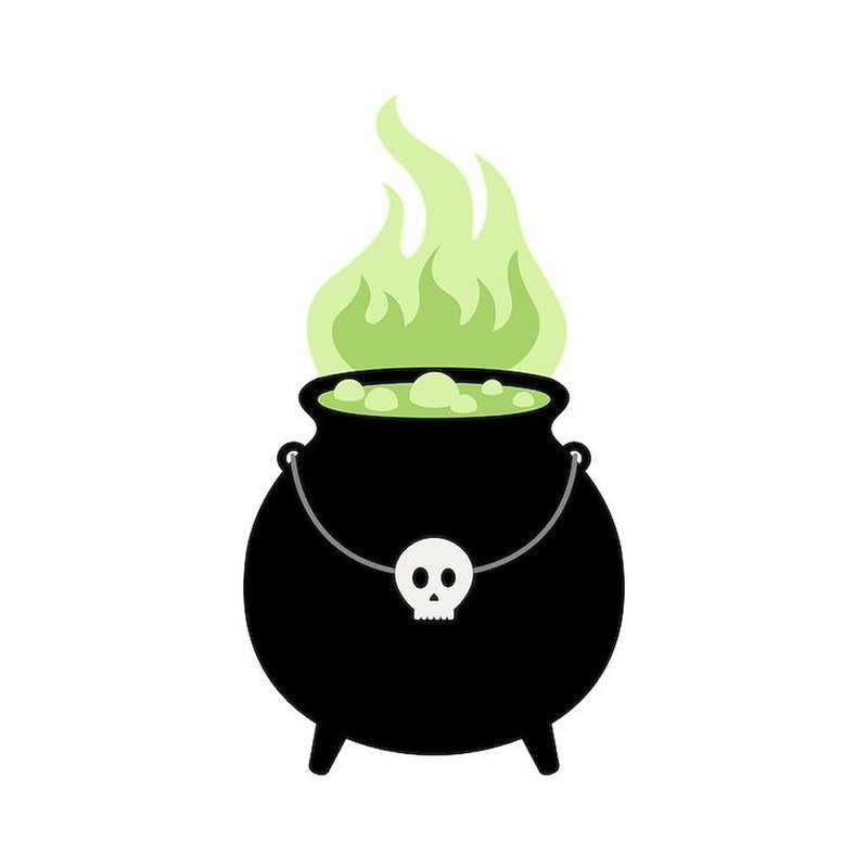 CafePress Witch Cauldron Rectangle Car Bumper Magnet