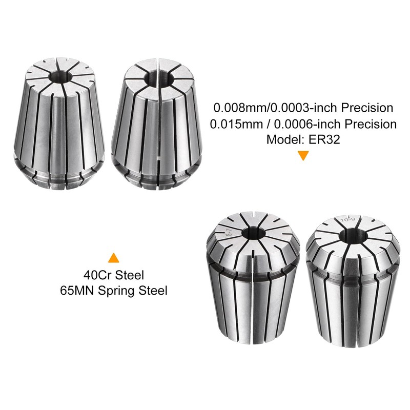 QUARKZMAN ER32 10 mm 8 mm Collets High Precision 0.008