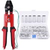 Fishing Crimping Tool Kit, Crimping Pliers with 500pcs Aluminum Crimp