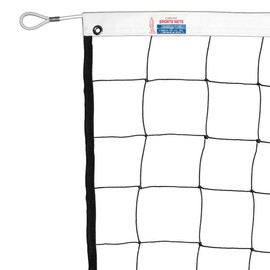 Hercules 22' Wide Volleyball Net for Outdoor and Indoor Use, Pools, Multi-Sports, Backyards Top Steel Cable Made in The USA