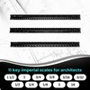 NOKKO 12 Inch Architectural Scale Ruler - Imperial Measurements, Professional