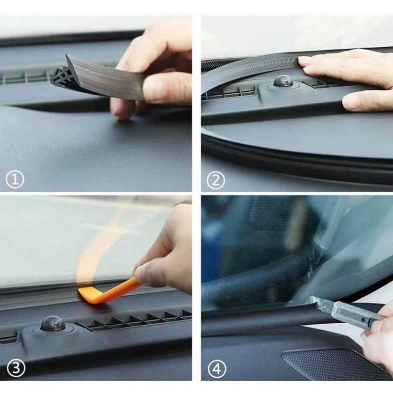 Estuchelandia Tira Sellado Universal Parabrisas Tablero Coche Carro Pickup