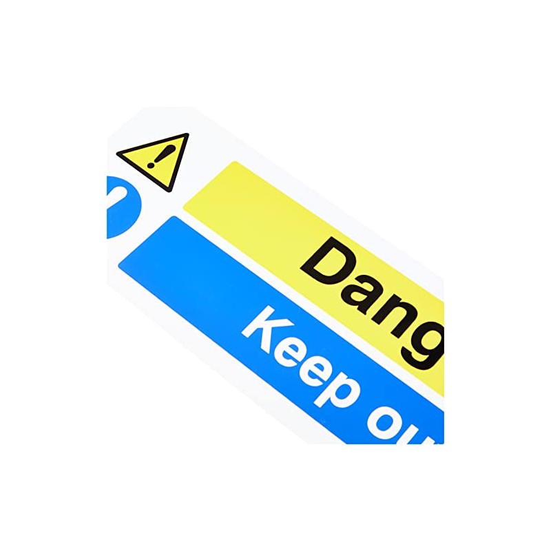 Caledonia Signs 16216G "Danger Keep out" Sign, Rigid Plastic, 300