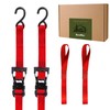 BonsMax 1.5" x12' Heavy Duty Ratchet Straps with S-Hook, Tie
