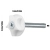 4Pcs Headboard Bolts Screws M8 Headboard Fixings Strong Hold Headboard