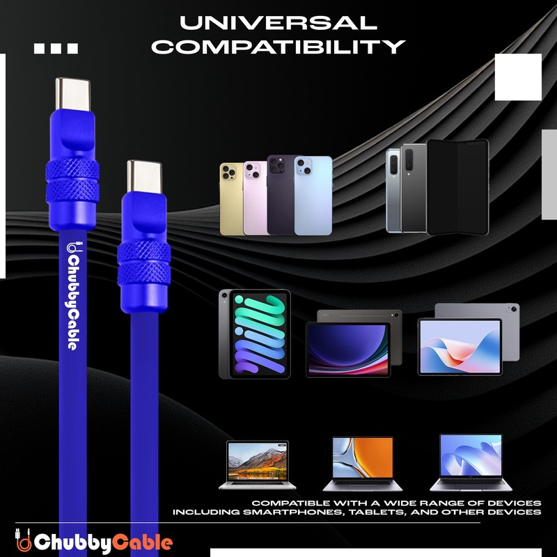 chubbycable Chubby 2.0 Anodized Version - 240W USB C Cable