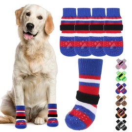 KOOLTAIL Dog Socks for Hot Pavement, Summer Dog shoes to Prevent Licking Paws for Hardwood Floor, Non Slip Double Sides Boots & Paw Protectors, Pet Grippy Booties for Small Medium Large Senior Dogs,SM