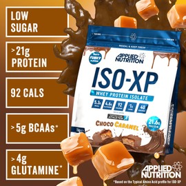 Applied Nutrition Applied Nutrition ISO XP Whey Isolate - Whey Protein Isolate Powder, ISO-XP Funky Yummy Flavours (1kg - 40 Servings) (Choco Caramel)