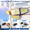 Etetale Solar Lights Outdoor, 3000LM Solar Powered Motion Sensor Light,