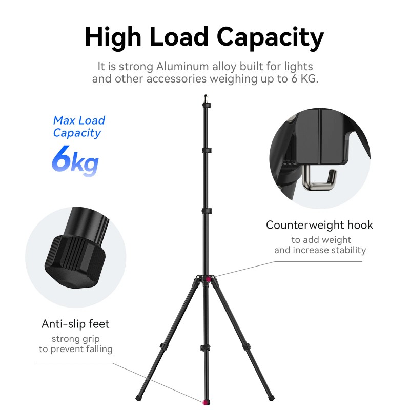 Ulanzi ​Ulanzi TT43 Adjustable Portable Tripod Reversible Light Stand for