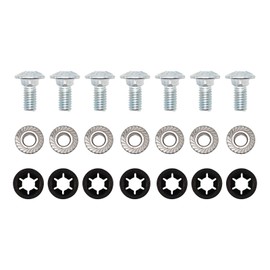 7 Pack Grade 8 Gas Tank Skid Plate Bolts Compatible with Jeep Wrangler TJ & LJ 1997-2006 – Hardened, Zinc Plated OEM Replacement Carriage Bolt Set