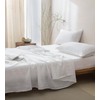 Talasily 100% French Pure Linen Sheets Set Full Size,Oeko-TEX Certified