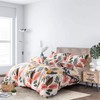 HSKIKWN Banana Leaves Duvet Cover Set Twin Comforter Cover Set
