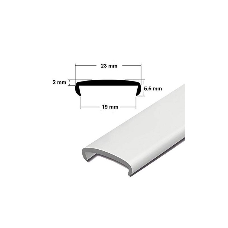 Edging Edge 19 mm White Soft Edge Bumper Edge Protective