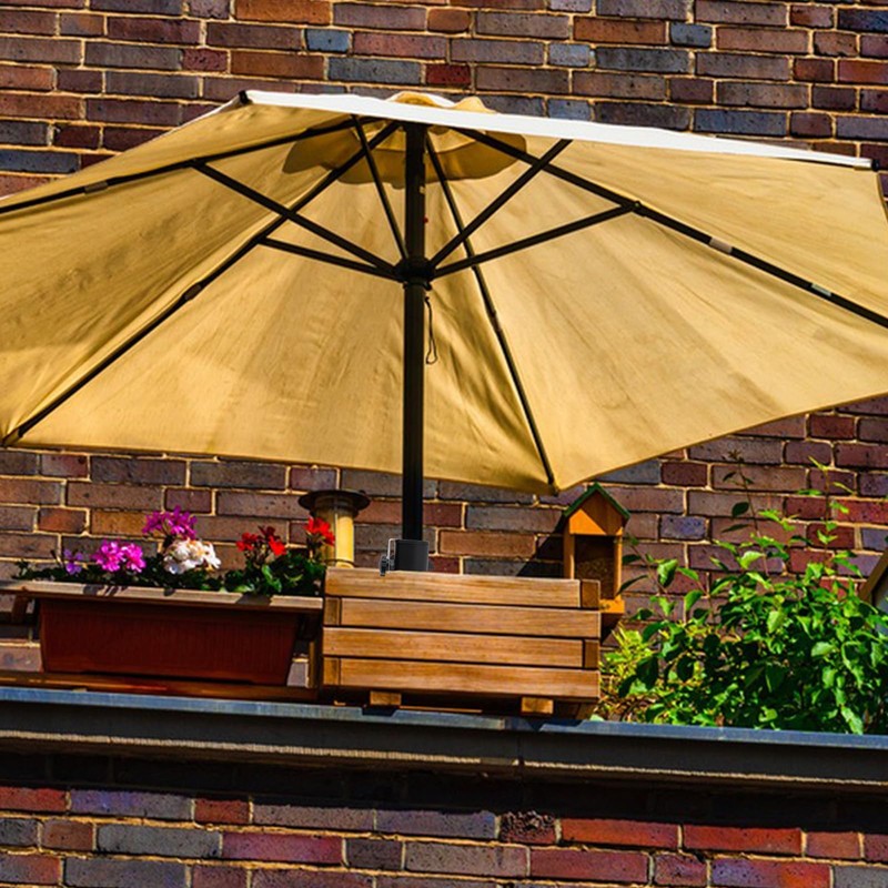 Cisolen Parasol Holder Balcony Railing Clamp Parasol Balcony Railing Umbrella