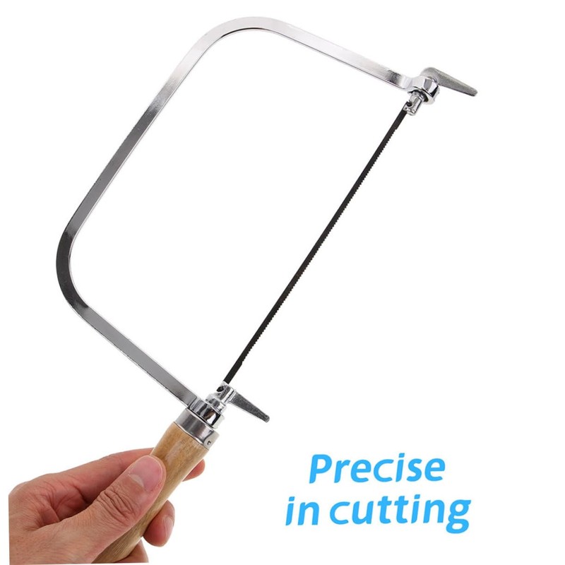 Mipcase 2 Sets Mini U Shape Coping Saw with Wooden